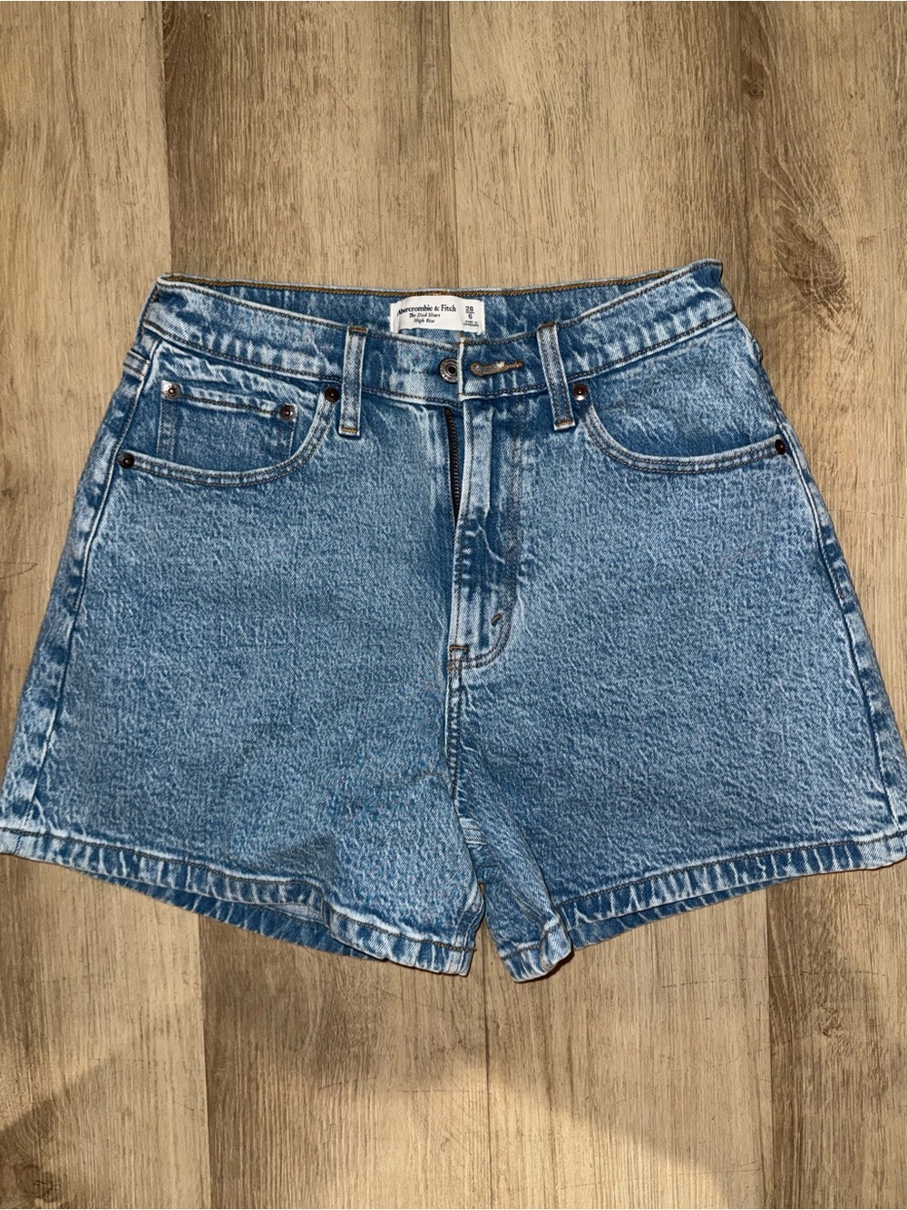 Abercrombie & Fitch Light Blue Denim Jean Shorts